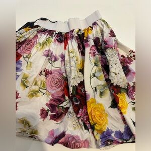 Knee length floral skirt